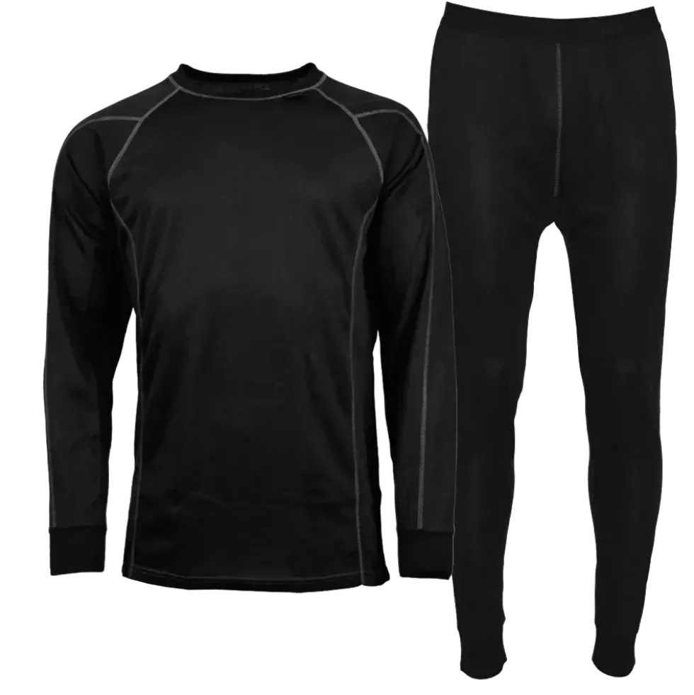 Active Set Black - Voksen Skiundertøj