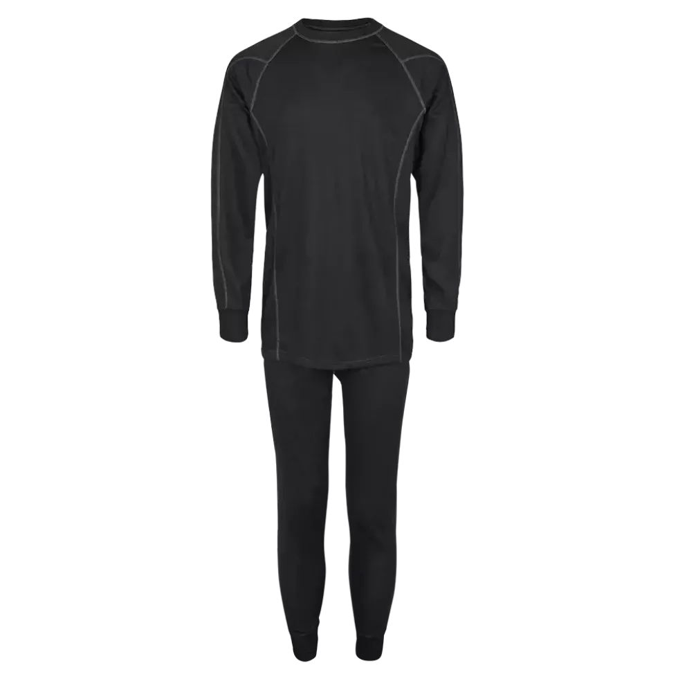 Active Set Black - Voksen Skiundertøj