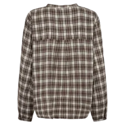 Checked Crepe Shirt 26, W. - Dame Skjorte