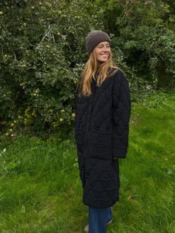 Penny Long Quilted Jacket 25, W. - Dame Oversize Fritidsjakke