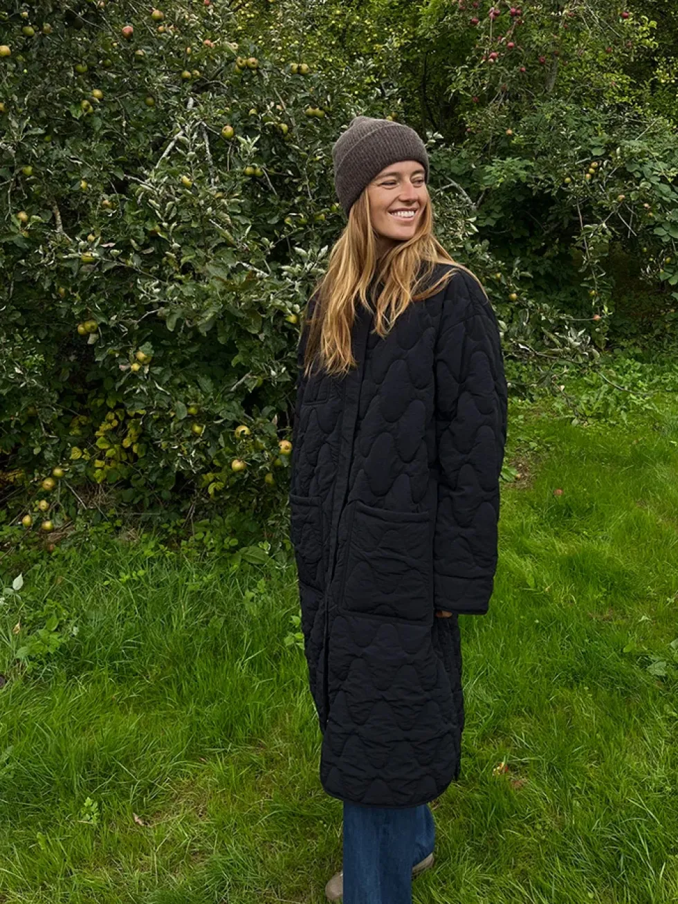 Penny Long Quilted Jacket 25, W. - Dame Oversize Fritidsjakke