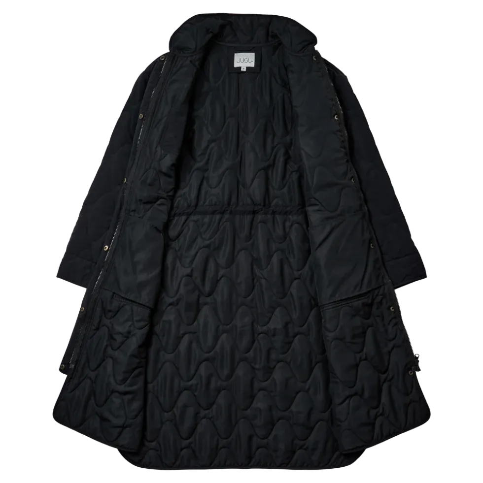 Penny Long Quilted Jacket 25, W. - Dame Oversize Fritidsjakke