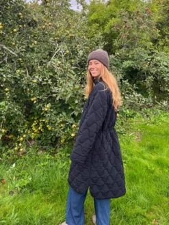 Penny Long Quilted Jacket 25, W. - Dame Oversize Fritidsjakke