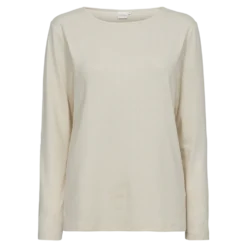 Pointelle L/S Tee 26, W. - Langærmet Dame T-Shirt