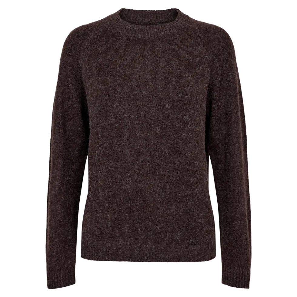 Pullover Rib Neck 26, W. - Dame Striktrøje