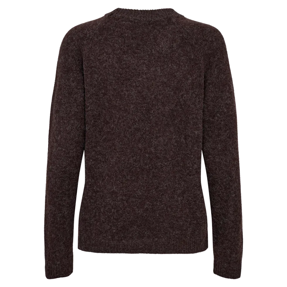 Pullover Rib Neck 26, W. - Dame Striktrøje