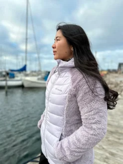W Powder Lite Hybrid Sherpa - Dame Fleecetrøje
