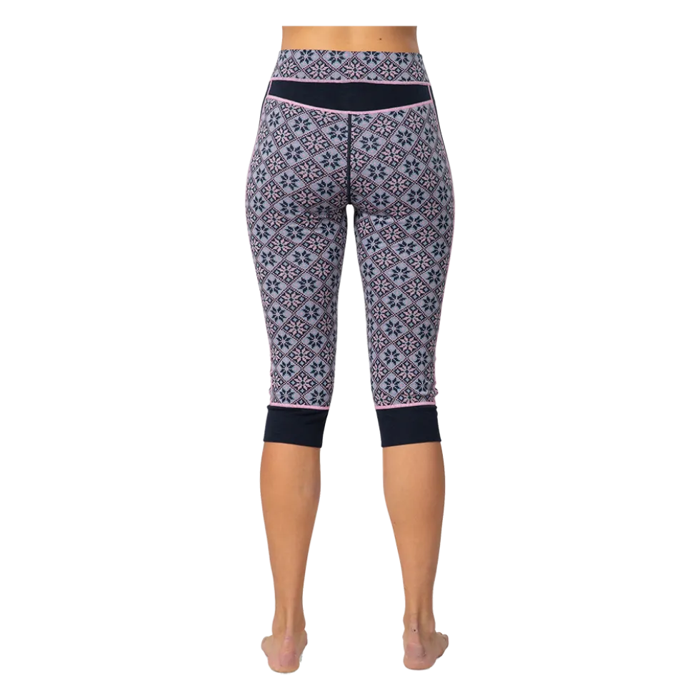 W Rose Hi Waist Capri - Dame Skiundertøj