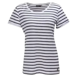 W Striped Tee - Dame T-shirt