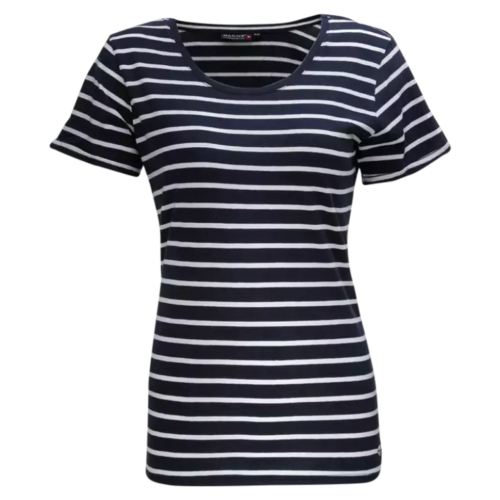 W Striped Tee - Dame T-shirt
