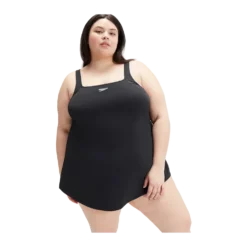 W Swim Dress Plus Size - Dame Badedragt Kjole