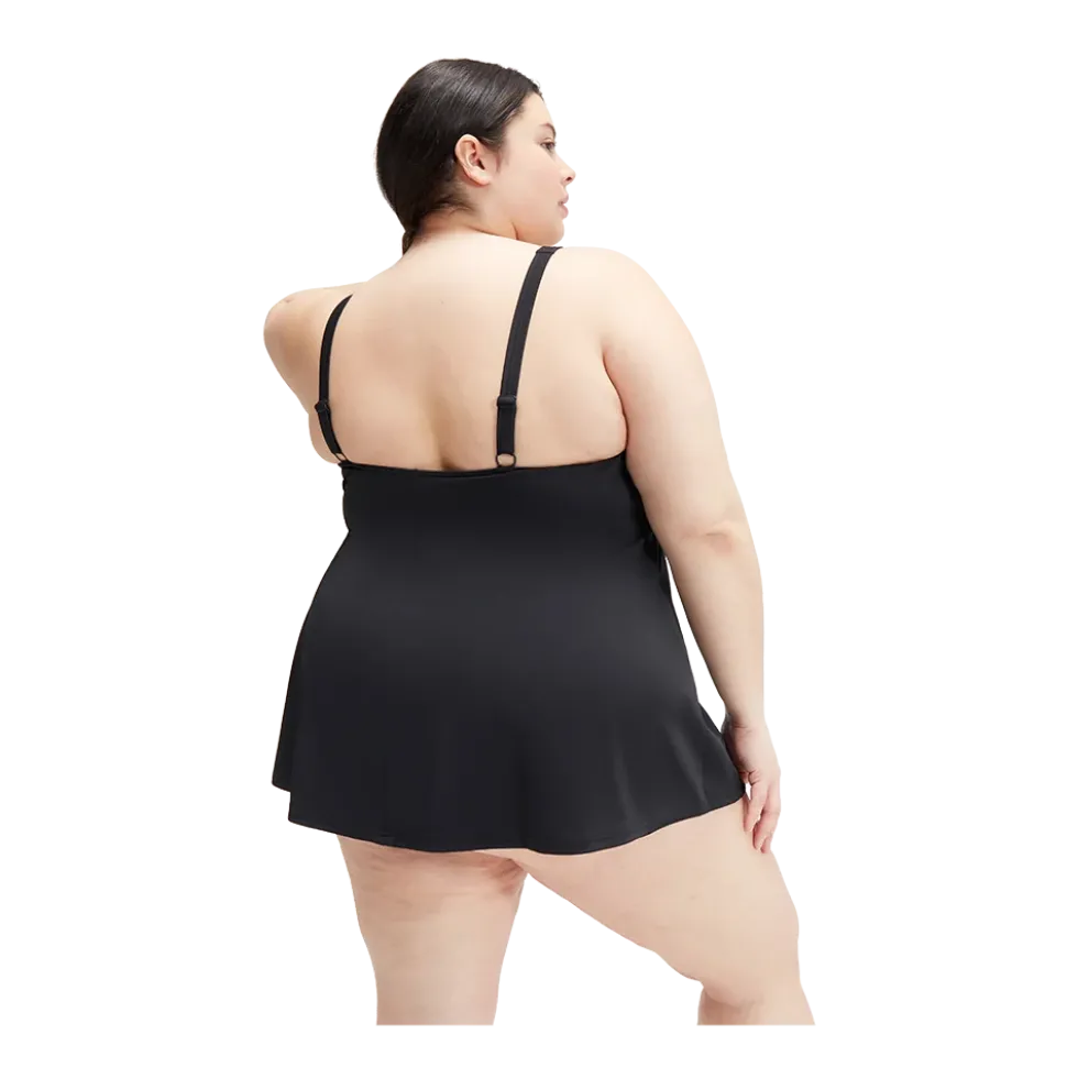 W Swim Dress Plus Size - Dame Badedragt Kjole