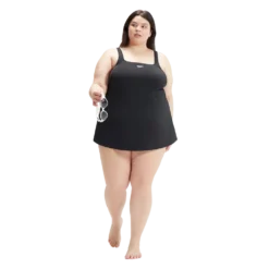 W Swim Dress Plus Size - Dame Badedragt Kjole