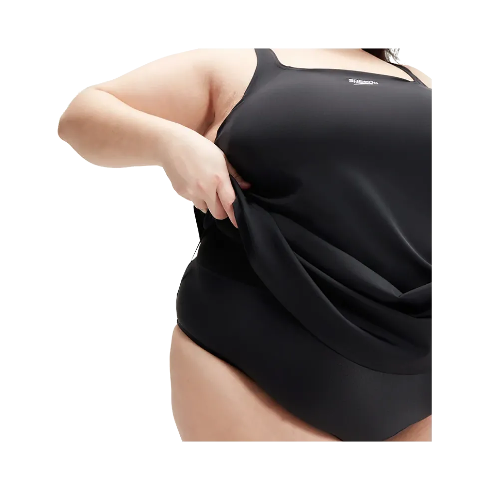 W Swim Dress Plus Size - Dame Badedragt Kjole