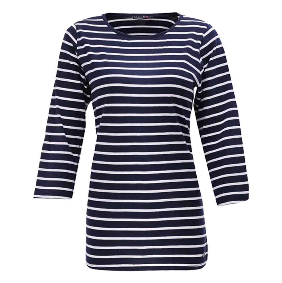 W 3/4 Tee Striped - Dame T-shirt